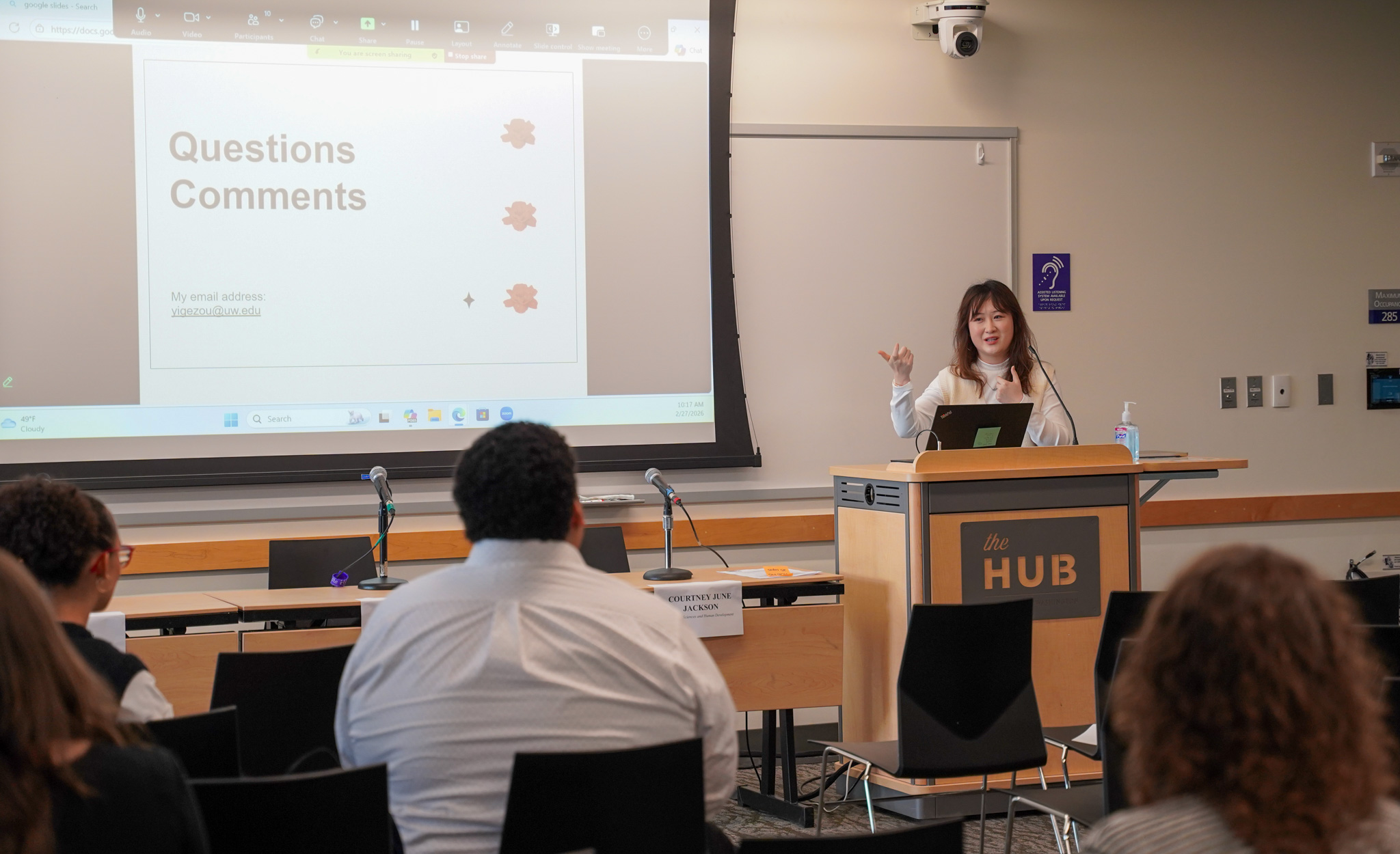 Student presentation