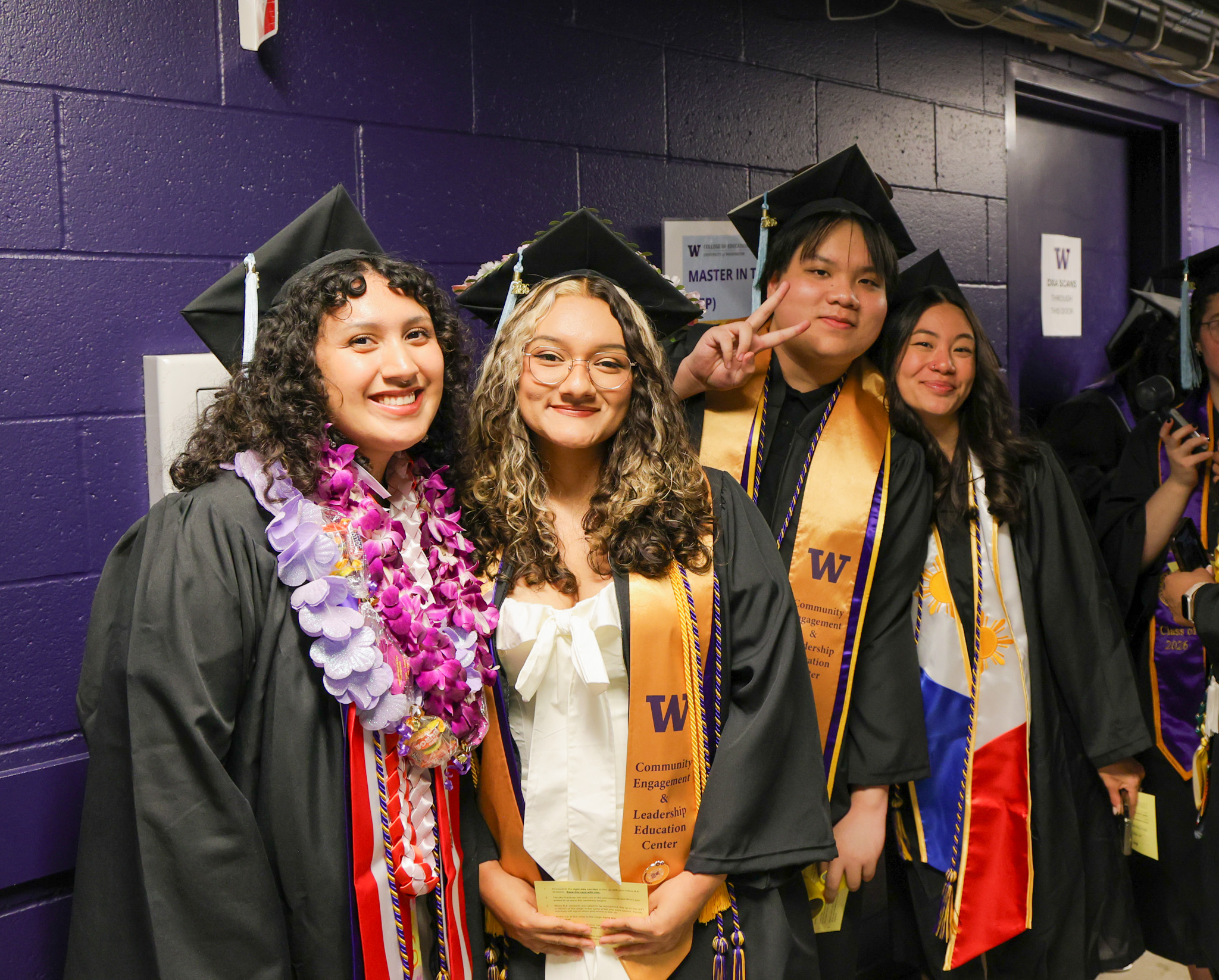 group of students smiling