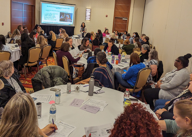 Educators attend an in-person session during the 2023 Northwest Early Learning and Pyramid Model Summit.